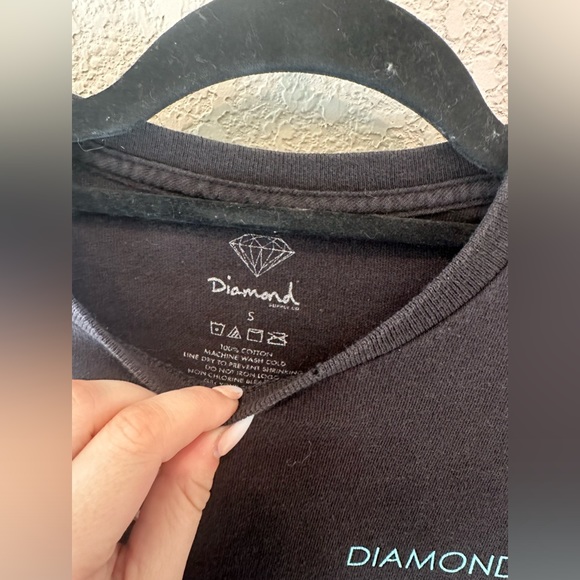 Vintage Diamond Supply Co. Tiffany Blue Script Long Sleeve Size Small - Picture 4 of 7